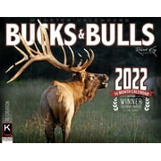 2022 Monster Bucks & Bulls Signature Series Wall Calendar 16-Month X-Large Size 14x22, Whitetail Deer | Mule Deer Buck | Elk Calendar by The KING Company-Monster Calendars