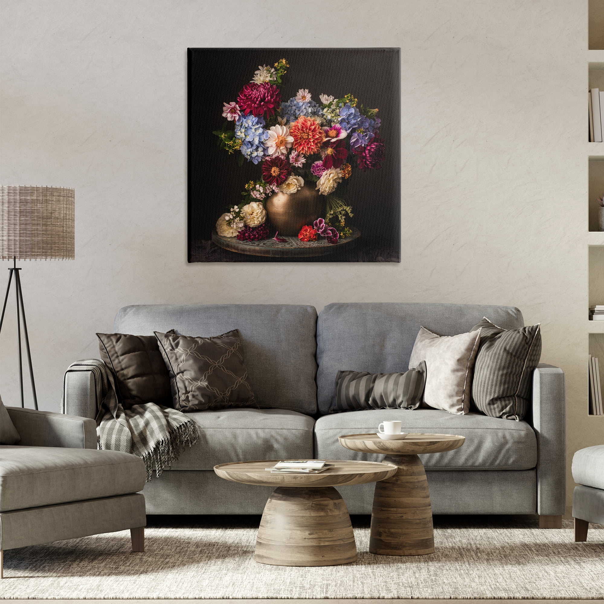 Stupell Industries Assorted Flowers Arrangement Plants & Flowers Photography Wrapped Canvas Art Print Wall Art, 30 x 30