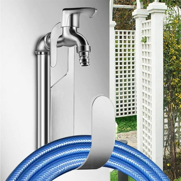 Wall Mount Garden Hose Holder with Heavy Duty 304 Stainless Steel for