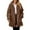 Brown, variant on IROINNID Shearling Jacket for Women Winter Fall Thermal Fuzzy Long Coat Long Sleeve Hooded Warm Shearling Trendy Casual Outerwear,Brown