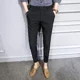 thumbnail image 3 of Pantalones de traje para hombre de corte ajustado, pantalones elásticos trenzados para negocios, pantalones de vestir para hombre, pantalones chinos para hombre, verano 2024 en adelante, 3 of 5