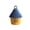 Yellow, variant on Qonioi House Shaped Cotton Rope Storage Basket With Lid, Woven Desktop Organizer Bin, Adorable Decorative Container for Cosmetics Sundries