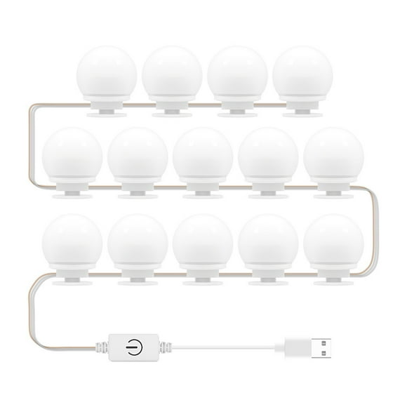 Mirror Front Lights Dresser Refill Makeup Mirror Bulb Tri-color Dimming