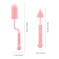 thumbnail image 2 of OULII 3 Pcs Cleaning Brush Set Silicone Pink For Parents Caregivers, 2 of 7