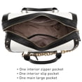 thumbnail image 6 of Shiny Patent Faux Leather Handbags Barrel Top Handle Satchel Bag Shoulder Bag for Women, 6 of 7
