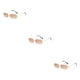 thumbnail image 4 of Gafas de sol de moda Sonducket con lentes transparentes rectangulares Marrón inoxidable Type1 NO1, 4 of 6