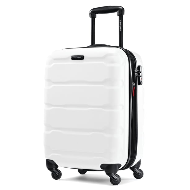 Maleta de mano rígida Samsonite Omni PC de 20 pulgadas, color blanco