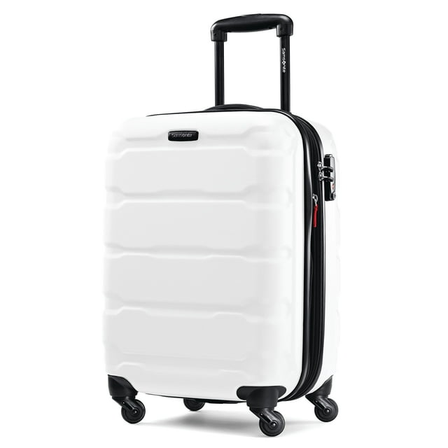 Maleta de mano rígida Samsonite Omni PC de 20 pulgadas, color blanco