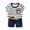 Multicolor, variant on ShiShine Toddler Boys Girls Summer Outfits Cotton Cute Print Short Sleeve T-shirt Tops & Shorts Set 2Pcs Summer Clothes Set Size 1-10T