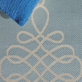 thumbnail image 6 of Safavieh Courtyard Andy Medallion Indoor/Outdoor Runner Rug, Aqua/Cream, 2'7" x 8'2", 6 of 12