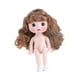 thumbnail image 5 of Muñeca BJD de 21 cm con maquillaje, juego de simulación, cabello liso interactivo 3D Estilo a, 5 of 9