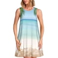thumbnail image 1 of Disketp Starfish in Beach para Vestido sin Mangas para Mujeres, Vestidos de Verano para Mujeres, Casual y Holgado para la Playa, 1 of 7