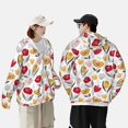 thumbnail image 3 of KLL Tulips Flowers Print Men's Women’s UPF 50+ Sun Protection Outdoor Hoodie Jacket Long Sleeve Fishing Hiking Performance Shirt-Small, 3 of 6