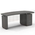 thumbnail image 3 of Safco Products Mayline Sterling 66"W Single Pedestal Right Handed Desk with File/File Pedestal, 3 of 3