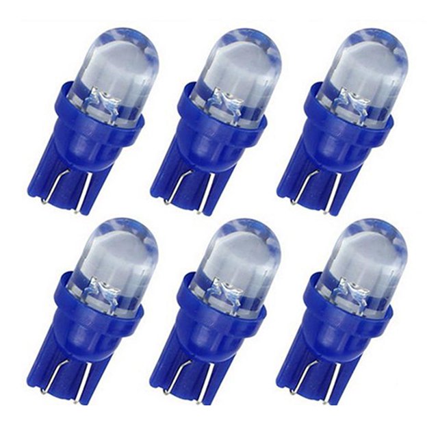 6x Bluet10 Lámpara lámpara Del Coche 1W Blub 168 194 2825 Llevó Interiores