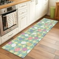 thumbnail image 2 of Runner Rug 2'x6', Easter Bunny Washable Non-Slip Hallway Runner Rugs, Colorful Eggs Spring Leaves Daisy Yellow Green Check Bedside Rugs Floor Mats Carpet Runners for Kitchen Bathroom Laundry Room, 2 of 8