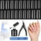 thumbnail image 1 of Kit de uñas de gel para uñas con forma de escarabajos, fácil de extender, 240 unidades, 1 of 9