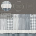 thumbnail image 6 of VHC Brands Sawyer Mill Blue Farmhouse Window Panel Set for Living Room or Bedroom with Attached Valance, 6 of 6