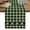 Green, variant on Sage Green Black Table Runner, Farmhouse Vintage Bear Buffalo Plaid Washable Cotton Linen Table Runners 36 Inches Long, Dresser Scarf Runner for Nightstand/End Tables/Round Tables 13''x36''
