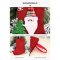 thumbnail image 5 of CuiLiyq Christmas Gift Bag for Hanging Tree, Christmas Stocking with Santa Claus Doll Decor, Candy Bag for Indoor Home Holiday Wedding Party Fireplace Decoration and Christmas Gift, 9" x 5.9", 5 of 6