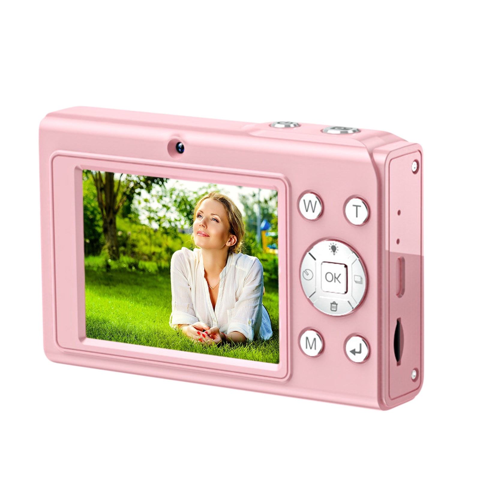 4K Vlogging Camera 48MP Digital Camera with 16X Zoom Night Vision OTG Portable Travel Camera 800mAh Battery Electronic Stabilization for YouTube TikTok Content Creators