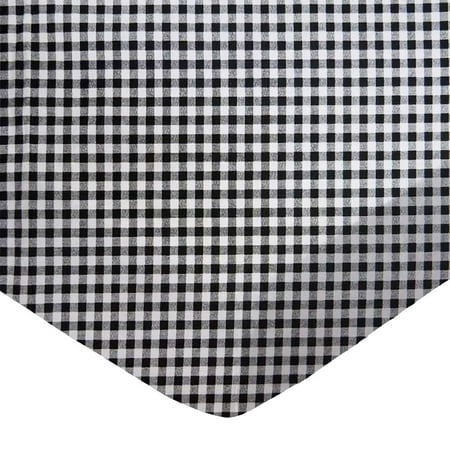 SheetWorld Fitted 100% Cotton Percale Play Yard Sheet Fits BabyBjorn Travel Crib Light 24 x 42, Black Gingham Check
