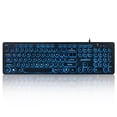 thumbnail image 1 of Teclado USB Retroiluminado con Cable Full size keyboard Perixx  PERIBOARD-317R - Letras Grandes  LED Iluminado Inglés Estadounidense, 1 of 6