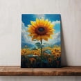 thumbnail image 5 of Sunflower Flower Canvas Wall Art 8x12 inches - French Antique Botanical Floral Sunflower Flower Watercolor Wall Decor, 5 of 5