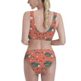 thumbnail image 3 of Picia Hedgehog Mushroom Women's High Waisted Bikini Scoop Neck Swimsuit Two Pieces Bathing Suit-XX-Large, 3 of 8