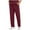 Wine, variant on Busydd Scrub Pants for Men Solid Color Elastic Waist Scrubs for Men Comfy Stretch Drawstring Work Pants for Men Fashion Straight Leg Uniform Scrubs with Pockets M