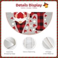 thumbnail image 3 of Rateoe Buffalo Plaid Love And Gnome Pattern Christmas Tree Skirt with Ties , Christmas Tree Decorations, Farmhouse Christmas Decor Xmas Holiday Decorations-48", 3 of 6