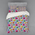 thumbnail image 2 of Ambesonne Nautical Bedding Set 3 Pcs, 3D Stars Wavy Stripes, Twin, Multicolor, 2 of 3