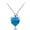 N437-blue, variant on White Gold Plated Purple Heart Crystal Necklace Fashion Love Pendant Wedding Promise Jewelry for Women DZ006 (purple)