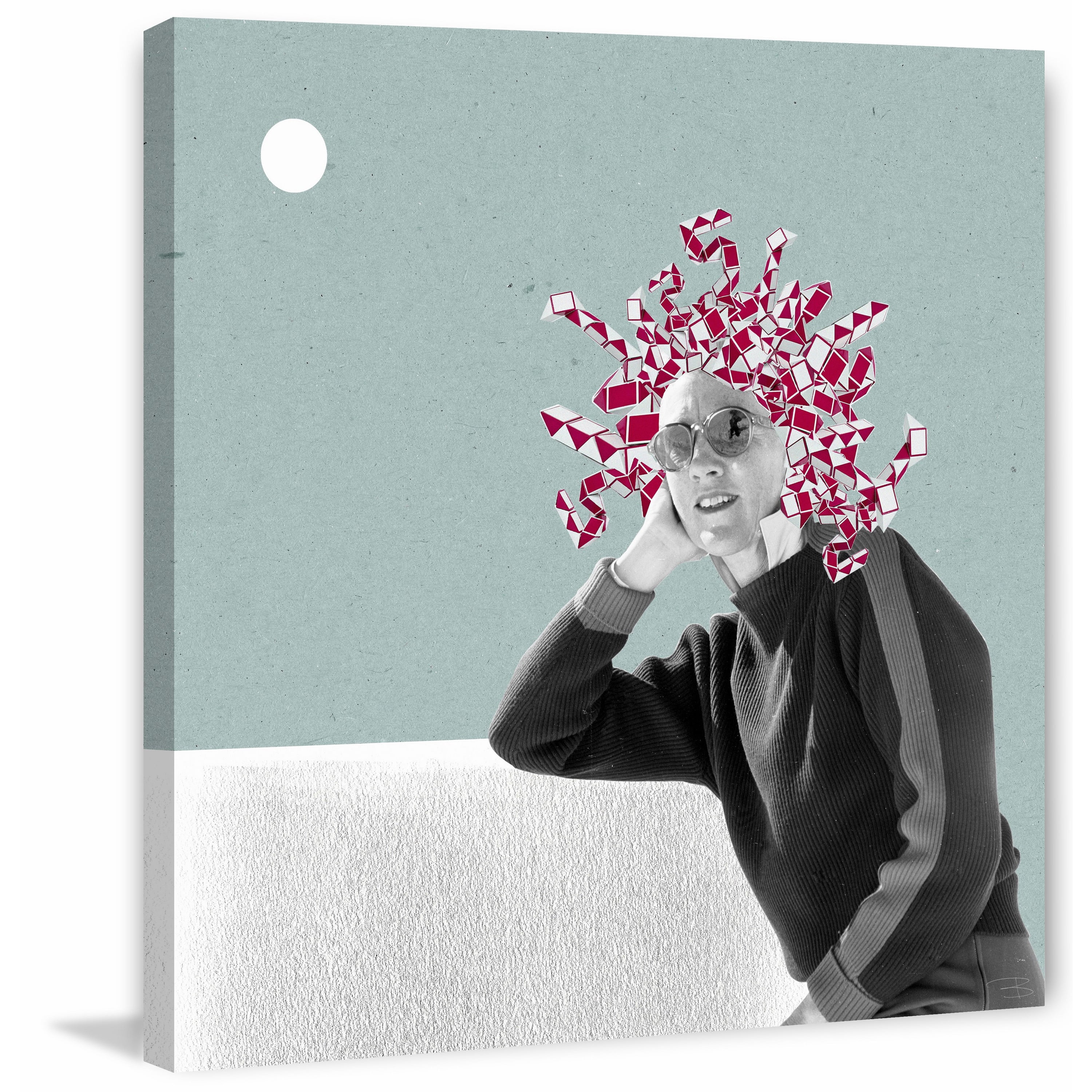 "Medusa Cuadrada" by Bengoa Vazquez Painting Print on Wrapped Canvas