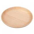 thumbnail image 1 of Small Portable Round Solid Wood Tea Coffee Bread Food Dinning Serving Tray Plate (18cm), 1 of 8