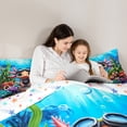 thumbnail image 5 of Castle Fairy Child Cute Sea Salamander Twin Comforter Sets,Cartoon Axolotl Bedding Set, 5 of 8