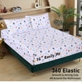 thumbnail image 6 of RUVANTI 100% Cotton Sheets – Twin XL Size Percale Bedding, Cooling & Breathable Floral Design, Durable with a Crisp, Soft & Comfortable Feel, 16" Deep Pocket, 3-Piece Set, Fault Star, 6 of 8