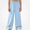 Blue, variant on SGFCWSX Girls Wide Leg Pants Loose Casual Relaxed Fit Elastic Waist Fall Lounge Trousers Blue Size 7