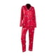 thumbnail image 1 of Conjunto de pijama navideño de 2 piezas, moderno, transpirable, suave y clásico para mujer M, 1 of 9