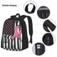 thumbnail image 3 of Easygdp Ribbon Breast Cancer Awareness Mochila para Niños y Niñas con Set de Caja de Almuerzo y Estuche para Lápices 3 en 1, Mochila Escolar Estampada para Adolescentes, 3 of 7