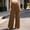Coffee, variant on Women High Waist Button Fly Wide Leg Pants, Side Pockets Loose Casual Daily Long Trousers Gray XL(XL)