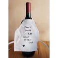 thumbnail image 3 of AK TRADING CO. Wine Bottle Apron Cheers imprint, Wine Bottle Wrapper Clothes, Wine Bottle Cover for Party Favors and Wedding Souvenirs - Canvas, 3 of 4