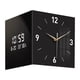 thumbnail image 1 of Reloj de esquina decorativo de pared de doble cara para cocina, hogar y sala de estar. 30 cmx30cm, 1 of 9