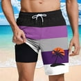 thumbnail image 2 of Pantalones Cortos Casuales para Hombre Imprimir con Bolsillos Pantalones de Playa de Cintura Elástica, Pantalones Cortos de Cintura Elástica para Hombre, 2 of 5
