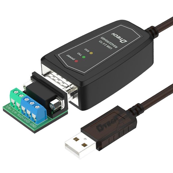 RS485 RS422 to USB 2.0 Support 256 Nodes Interference Dual Chipset 15Kv-ESD Converter for Windows 7 XP - Cable Length 0.5m, as described