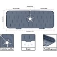 thumbnail image 3 of HAHDAXIA Grey Kitchen Sink Faucet Splash Guard - Silicone Splash Guard for Sink - Prevents Water Splashes - Sink Splash Guard- Ideal Kitchen Sink Accessory - Durable and Effective Splash Prot, 3 of 7