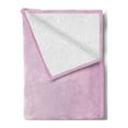 thumbnail image 2 of Lavender Soft Flannel Fleece Blanket, Pink and Purple Ombre Print Modern Pastel Color Gradient Design Digital Art, Cozy Plush for Indoor and Outdoor Use, 50" x 60", Pale Pink Lilac, by Ambesonne, 2 of 5