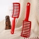 thumbnail image 2 of Peine grande y curvo rojo con diseño, para hombres y mujeres, pelo rizado, pelo liso, pelo estático, pelo suave, portátil, 2 of 8