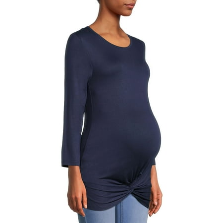 

Oh! Mamma Maternity Women’s Twist-Front Top (Women s & Women s Plus)