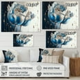 thumbnail image 4 of Designart Ice Blue And Gold Paint Drip Tulip I Canvas Wall Art, 4 of 5